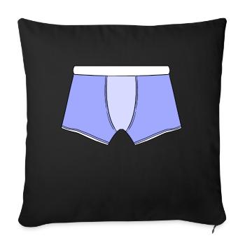 Underpants / boxer shorts - Sofa pillow with filling 45cm x 45cm - black - Front