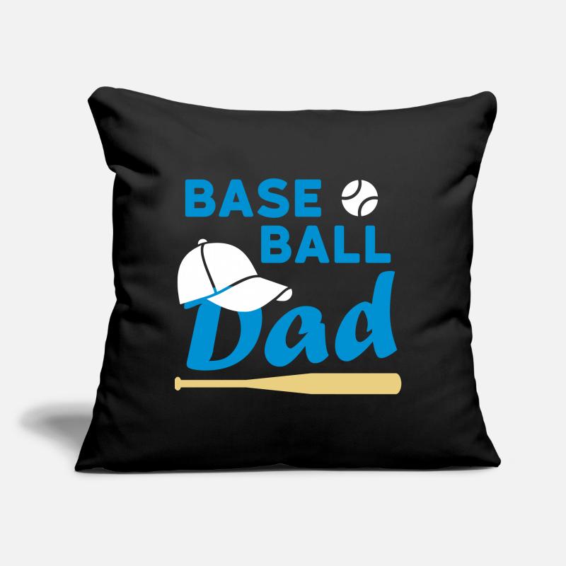 Baseball dad (game ball, baseball cap, baseball sc Sofa pillow with filling 45cm x 45cm