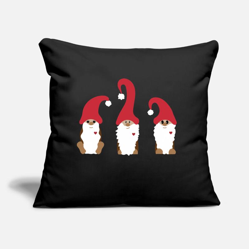 Gnomes de Noël Coussin et housse de 45 x 45 cm