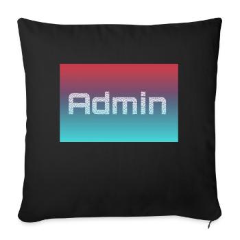 ADMIN in Color - Sofakissen mit Füllung 45 x 45 cm - Schwarz - Vorne