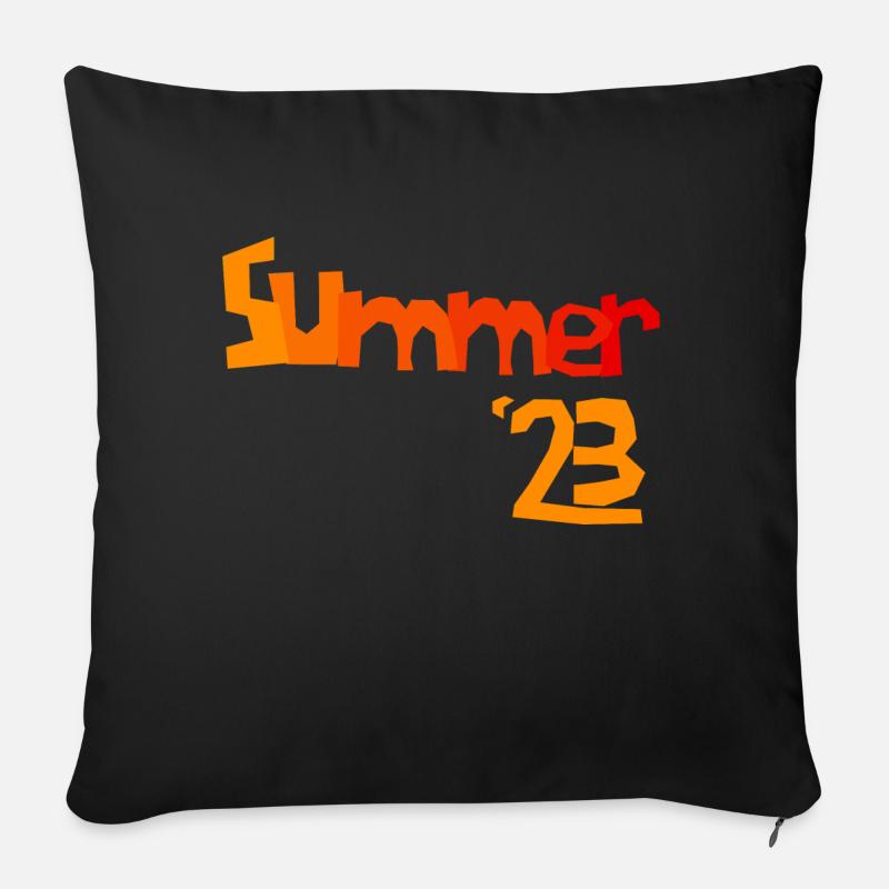 Sommer '23 - Sofakissen mit Füllung 45 x 45 cm - Schwarz