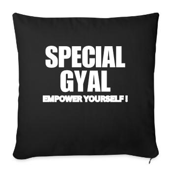 THE WHITE DESIGN - Coussin et housse de 45 x 45 cm - noir - Devant