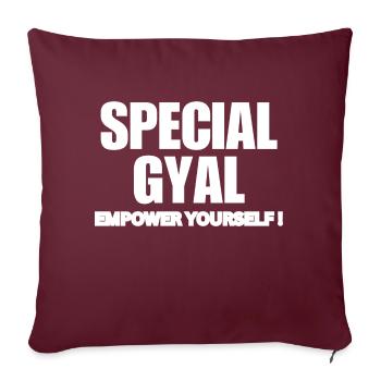THE WHITE DESIGN - Sofa pillow with filling 45cm x 45cm - burgundy - Front