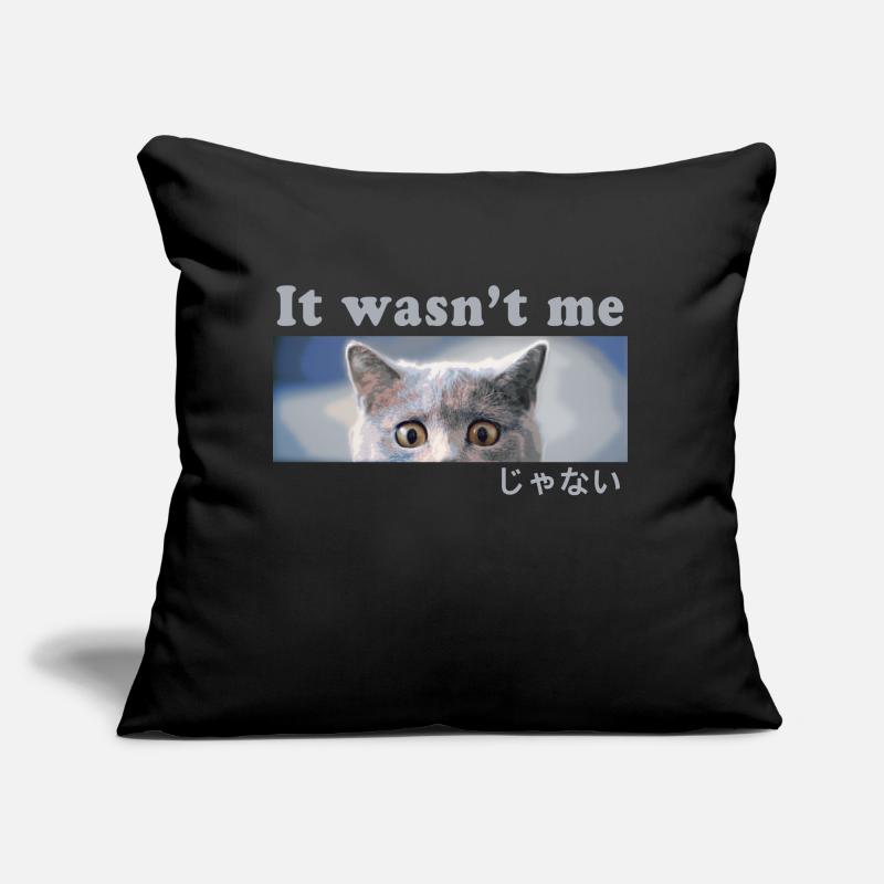Cassé? C’était pas moi! Chat coupable Coussin et housse de 45 x 45 cm