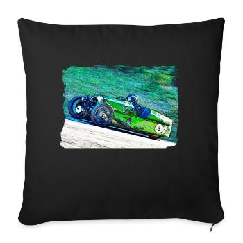 Threewheeler Art 1.0 - Sofa pillow with filling 45cm x 45cm - black - Front
