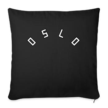 Oslo - Coussin et housse de 45 x 45 cm - noir - Devant
