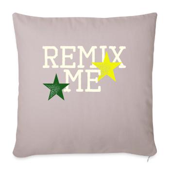 Remix me - Sofa pillow with filling 45cm x 45cm - light taupe - Front