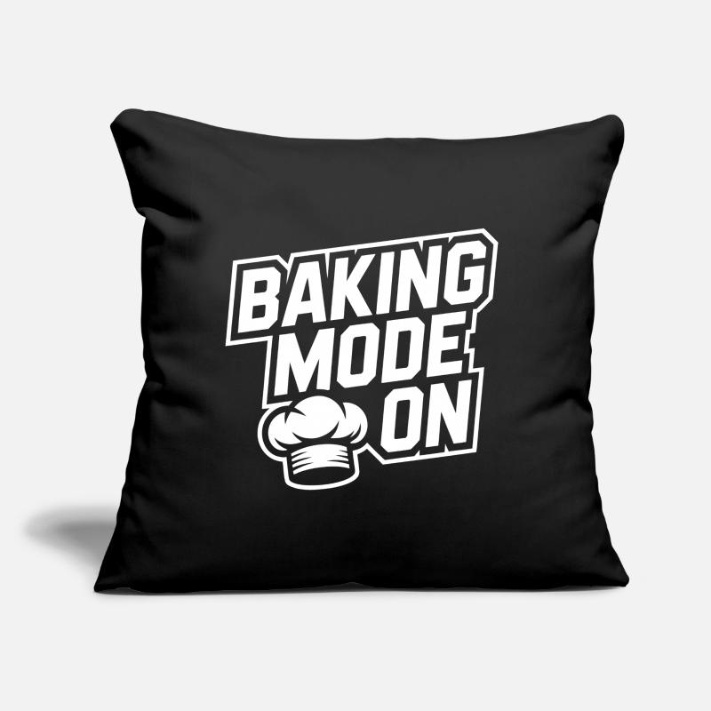Mode de cuisson activé – Kitchen Humor Design Coussin et housse de 45 x 45 cm