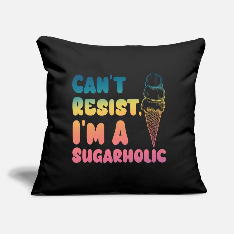 Cant Resist Sugarholic Cream Gradient Sofa pillow with filling 45cm x 45cm
