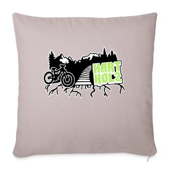 BOIS Freeride - Coussin et housse de 45 x 45 cm - taupe clair - Devant