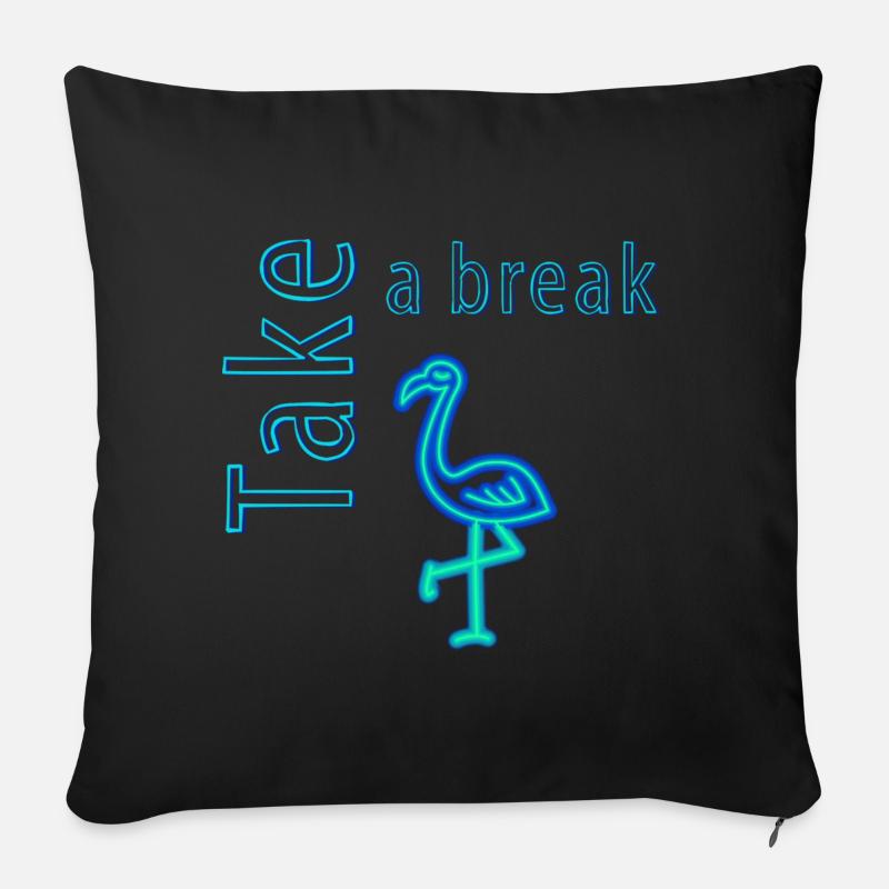 Take a break - Sofakissen mit Füllung 45 x 45 cm - Schwarz
