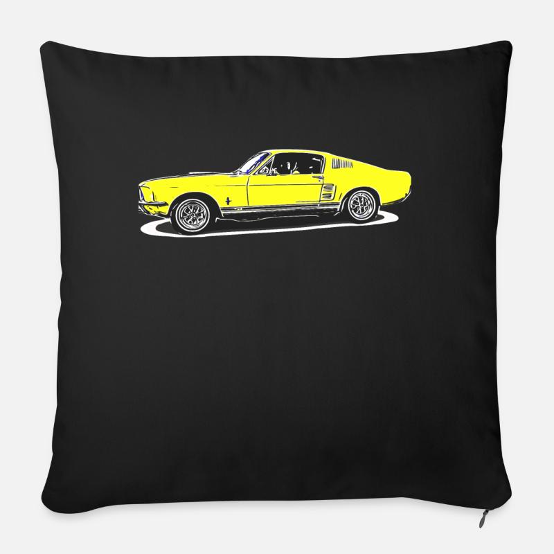 Auto - Sofakissen mit Füllung 45 x 45 cm - Schwarz