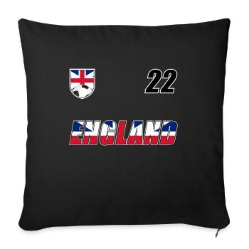 England WM Trikot design - Sofakissen mit Füllung 45 x 45 cm - Schwarz - Vorne
