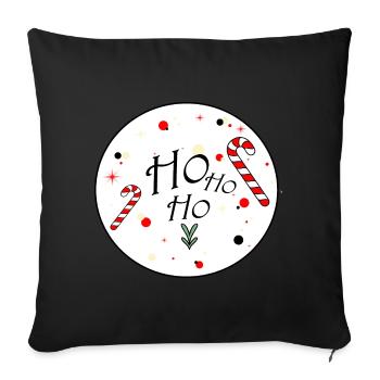 Ho Ho Ho - Sofakissen mit Füllung 45 x 45 cm - Schwarz - Vorne