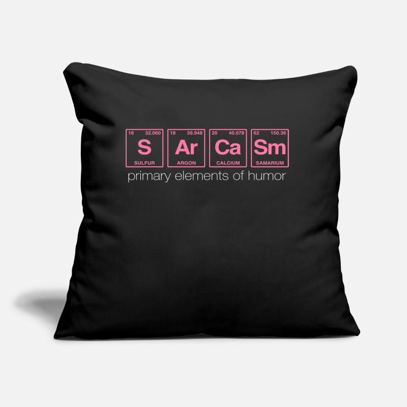 Drôles de dictons: SARCASME - Système de perdiode Coussin et housse de 45 x 45 cm