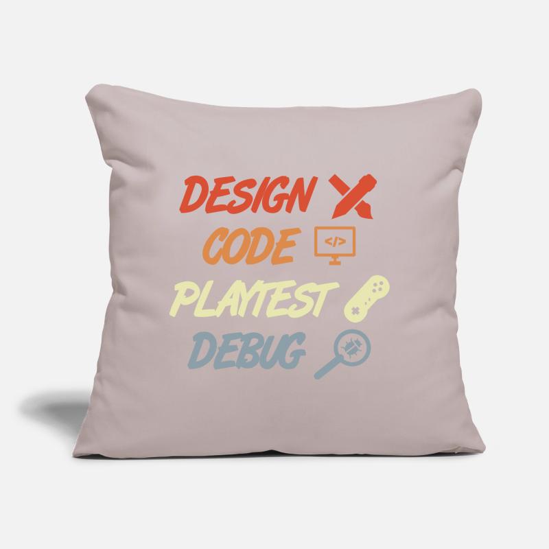 Game Development Process Sofa pillow with filling 45cm x 45cm
