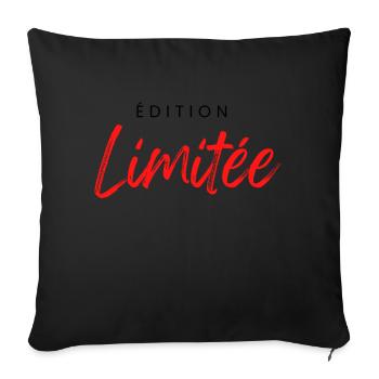 édition limitée - Coussin et housse de 45 x 45 cm - noir - Devant