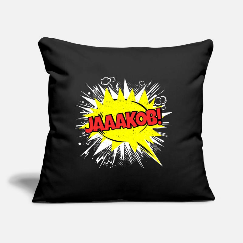 Jacob's Name Funny Speech Bubble Jaaakob! Sofa pillow with filling 45cm x 45cm