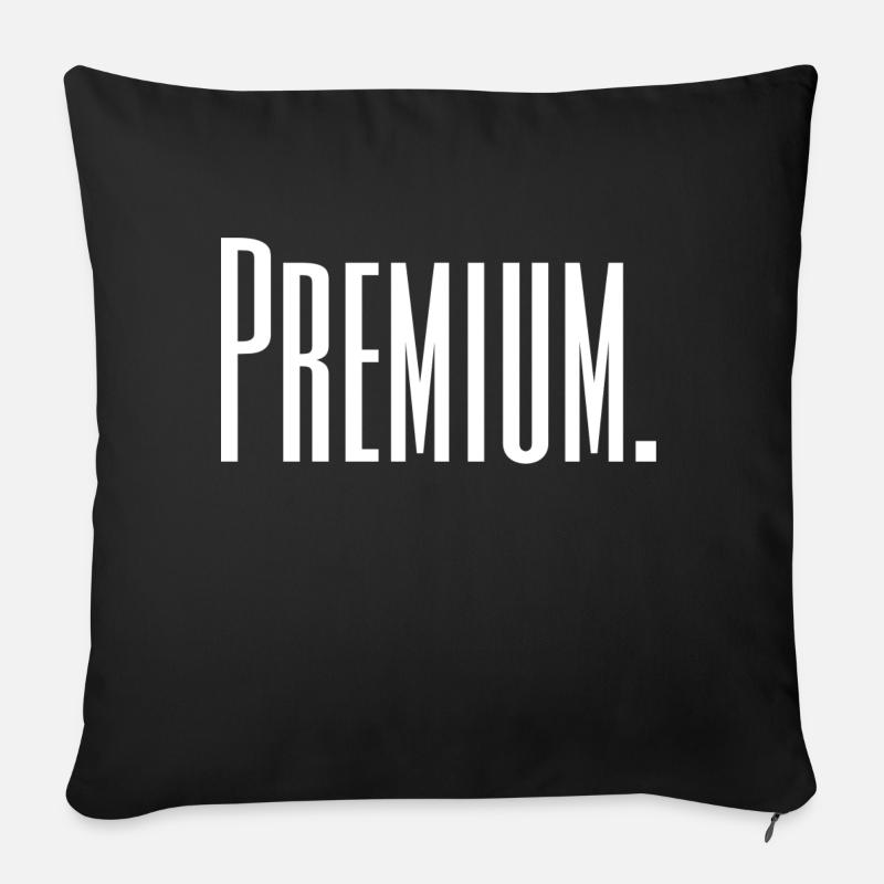 Premium. Design - Sofakissen mit Füllung 45 x 45 cm - Schwarz