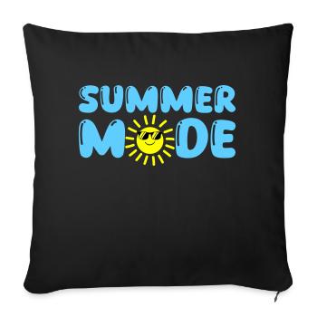 summer mode - Sofakissen mit Füllung 45 x 45 cm - Schwarz - Vorne
