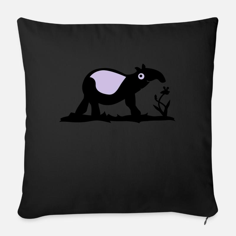 Tapir - Sofakissen mit Füllung 45 x 45 cm - Schwarz