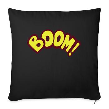 boom geek gamer fun quote gaming comics - Coussin et housse de 45 x 45 cm - noir - Devant