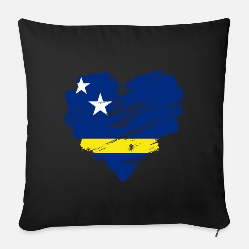 Curaçao - Sofakissen mit Füllung 45 x 45 cm - Schwarz