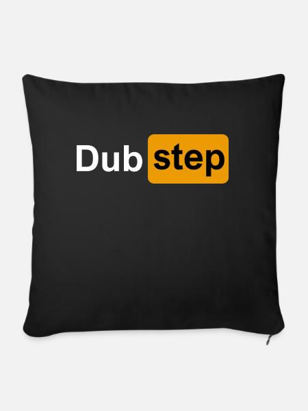DUBSTEP - Sofakissen mit Füllung 45 x 45 cm - Schwarz