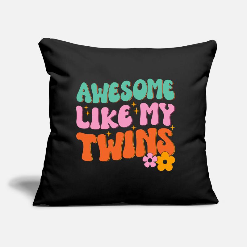 Fantastic like my twins Sofa pillow with filling 45cm x 45cm