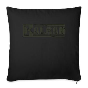 exyu balkan rock bosna croatia serbia - Sofa pillow with filling 45cm x 45cm - black - Front