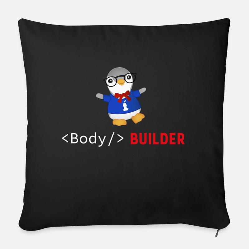 Body Builder - Sofakissen mit Füllung 45 x 45 cm - Schwarz