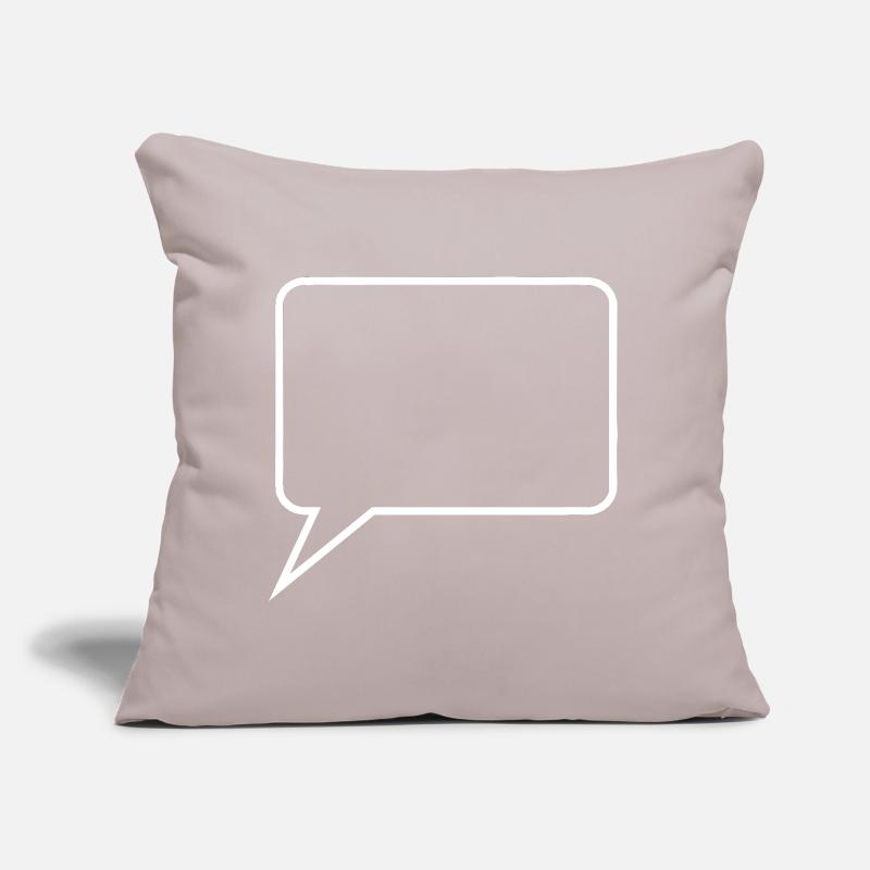 Personalize your own comic speech bubble Sofa pillow with filling 45cm x 45cm