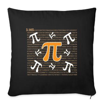 Pi Day - Happy Pi Day - Sofa pillow with filling 45cm x 45cm - black - Front