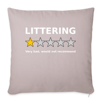 Examen anti-pollution 1 étoile - Coussin et housse de 45 x 45 cm - taupe clair - Devant