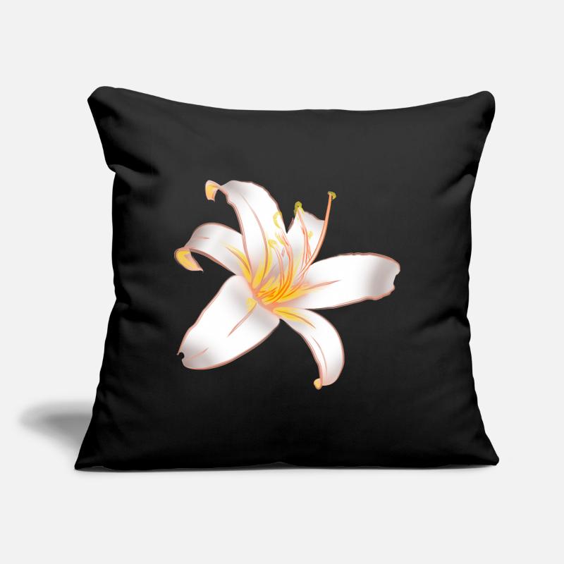 WHITE LILYLILY Magic White Lily Sofa pillow with filling 45cm x 45cm