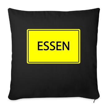 ortsschild essen - Sofakissen mit Füllung 45 x 45 cm - Schwarz - Vorne