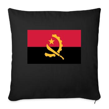 Angola Flagge - Sofakissen mit Füllung 45 x 45 cm - Schwarz - Vorne