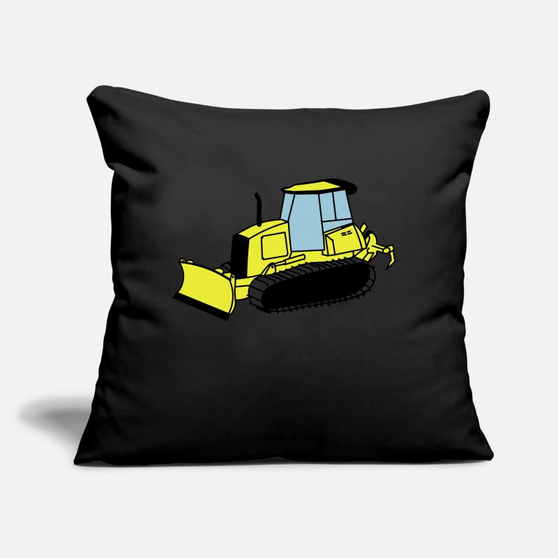 Chenille de chantier Coussin et housse de 45 x 45 cm