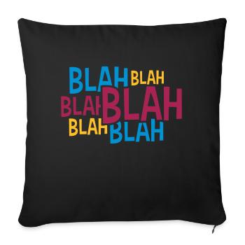 Comic Blah Colorful - Sofa pillow with filling 45cm x 45cm - black - Front