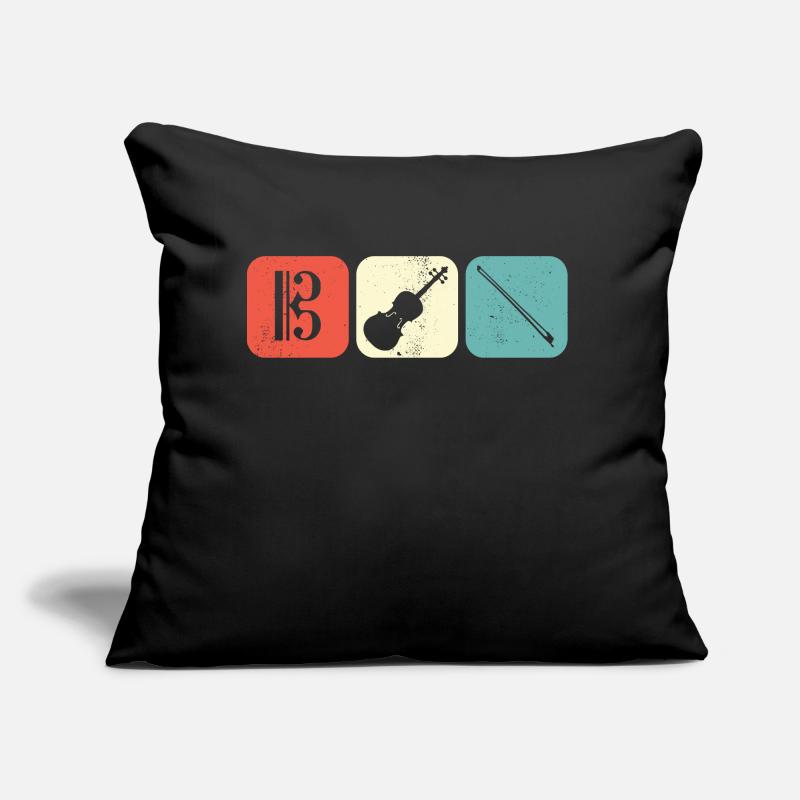 Viola Key Viola Viola Violist Coussin et housse de 45 x 45 cm