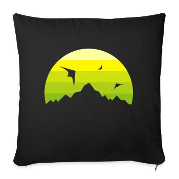 Stunt Kites - Sofa pillow with filling 45cm x 45cm - black - Front