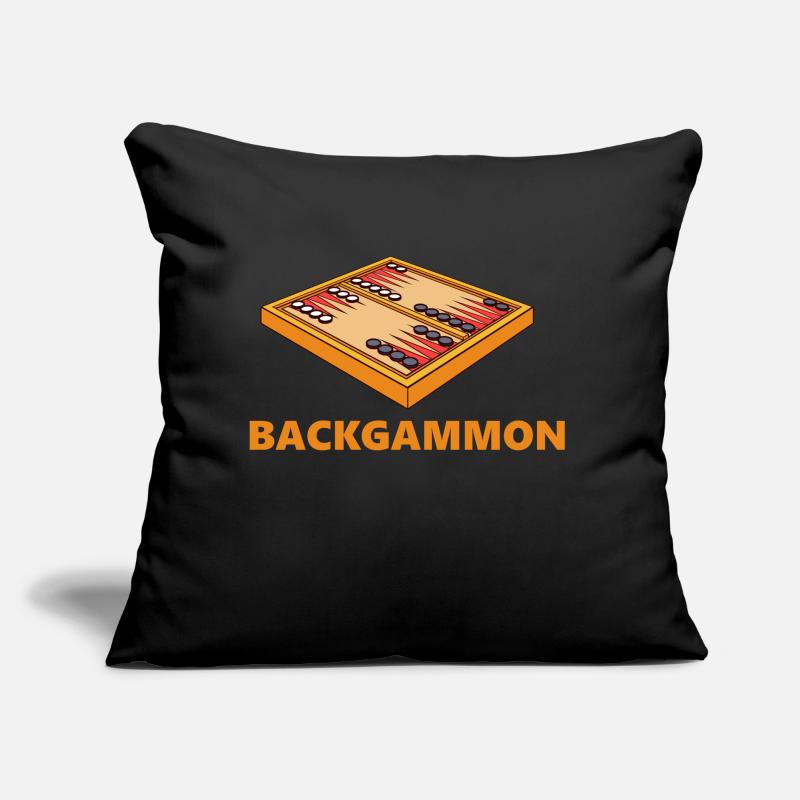 Boardgame Chess Backgammon Game Night Sofa pillow with filling 45cm x 45cm