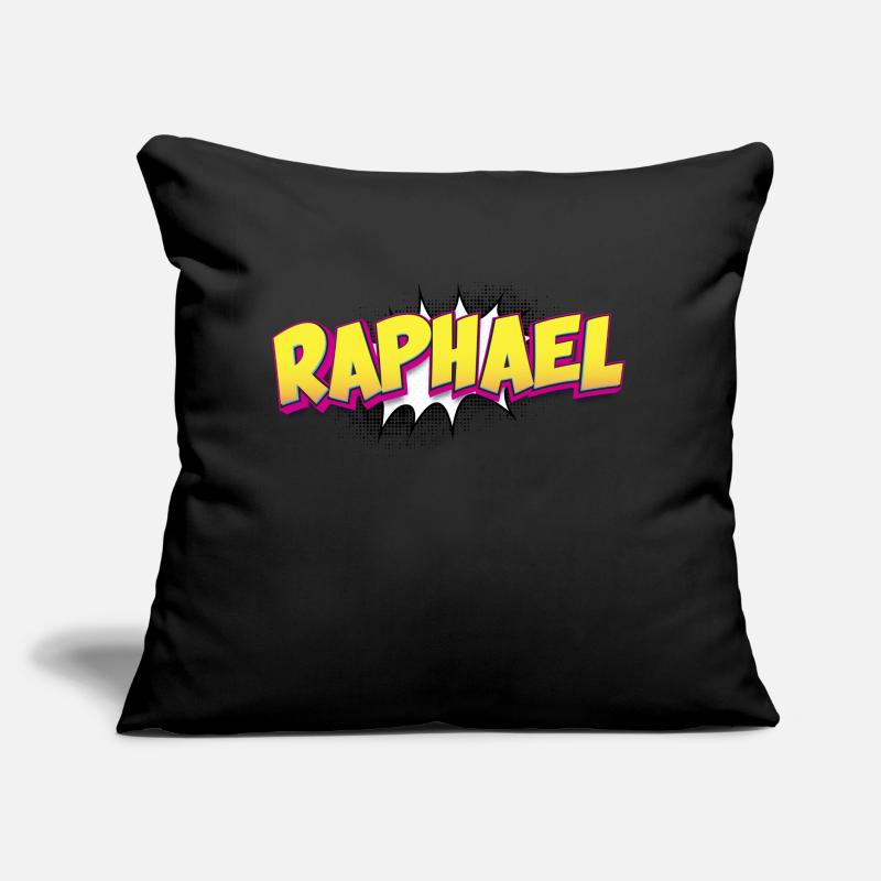 Raphael Benutzerdefinierter Name Comic-Buch-Stil Pop-Art, Sofakissen mit Füllung 45 x 45 cm