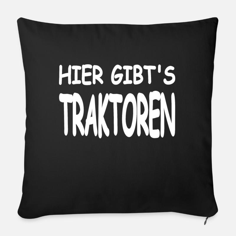 Traktoren - Sofakissen mit Füllung 45 x 45 cm - Schwarz