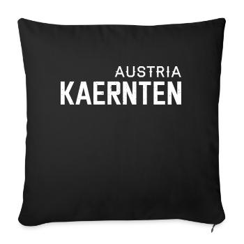 Austria Carinthia Austria Austria - Sofa pillow with filling 45cm x 45cm - black - Front