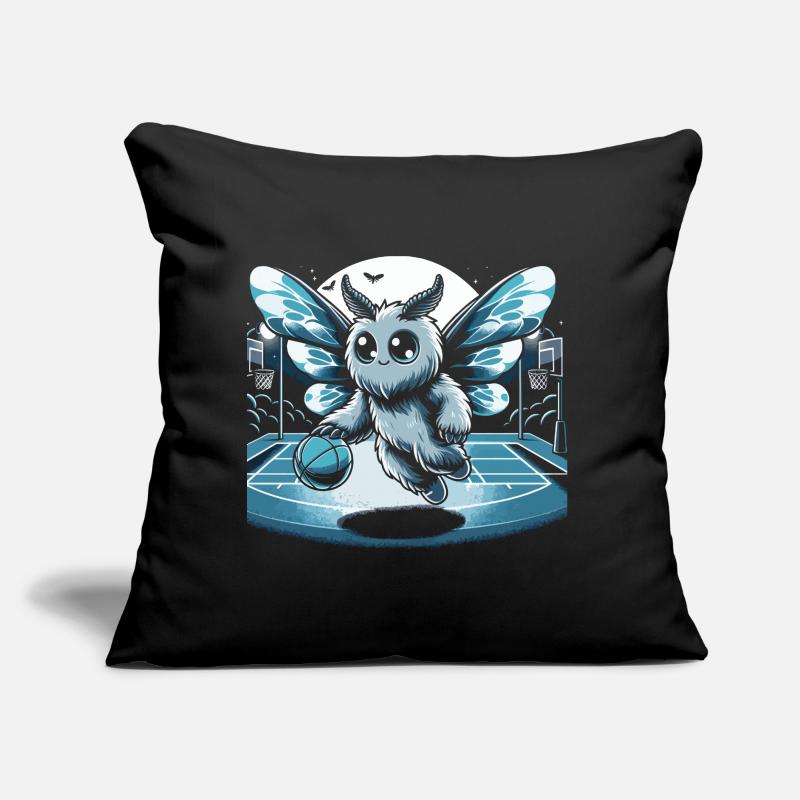 Cryptide de basket-ball agréable de Mothman Point Coussin et housse de 45 x 45 cm