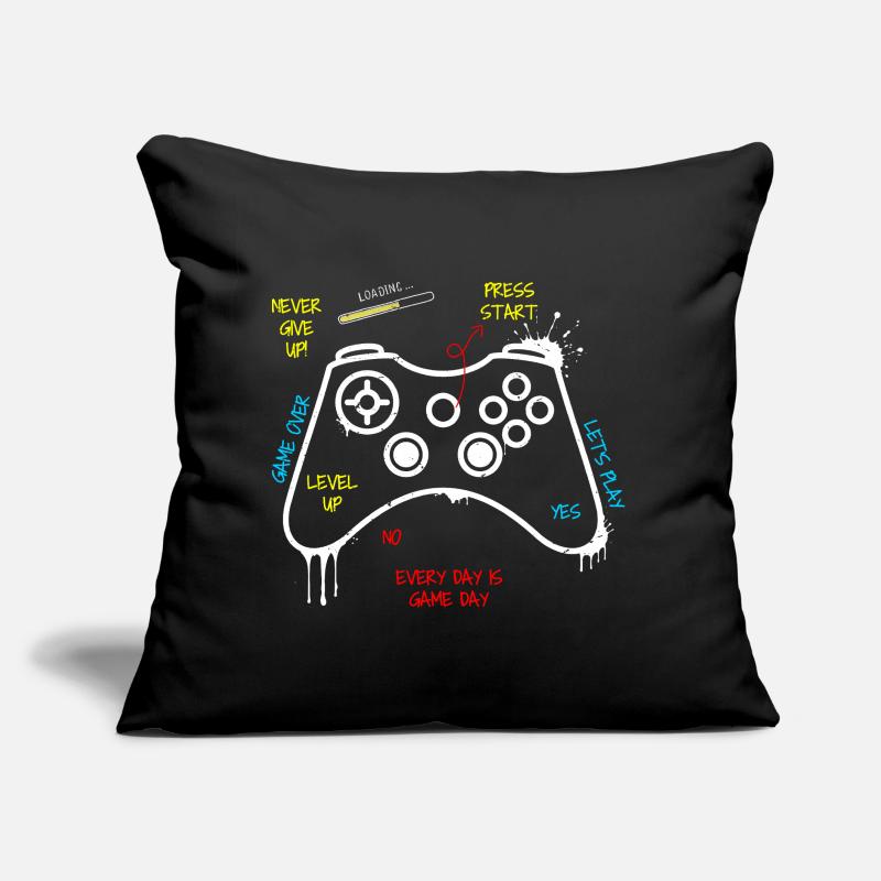 Gamer Controller Graffiti Coussin et housse de 45 x 45 cm