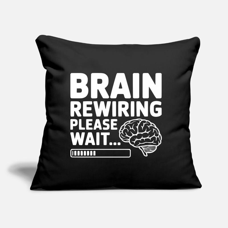 Brain Rewiring Please Wait... Sofa pillow with filling 45cm x 45cm