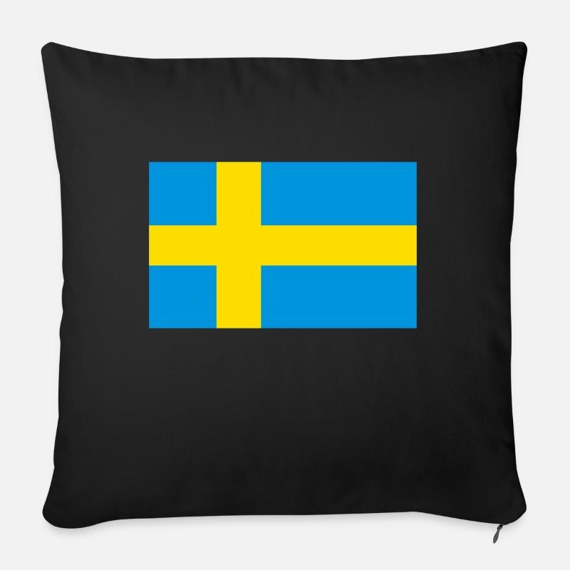 Suède - Coussin et housse de 45 x 45 cm - noir