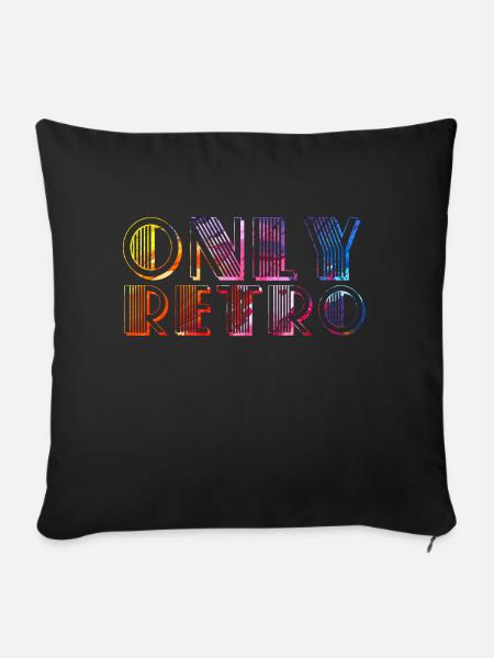 Only retro - Sofakissen mit Füllung 45 x 45 cm - Schwarz
